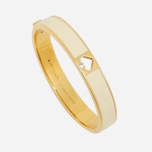 KATE SPADE Cream Hole Punch Bangle Bracelet NWT
